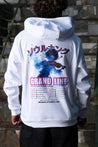 hoodie sweat pull à capuche blanc One Piece Brook Grand Line Tour