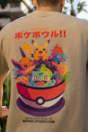 t-shirt oversize pokemon benkei adulte